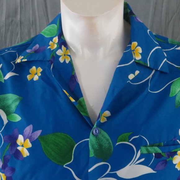 Vintage Hawaiian Shirt - Loud Floral Pattern by Hilo Hattie - Men's Large - Picture 2 of 10